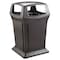 Rubbermaid Commercial Ranger Fire-Safe Waste Container, 45 gal, Structural Foam, Black FG917388BLA - alternate 1
